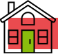 Icon rotes Haus